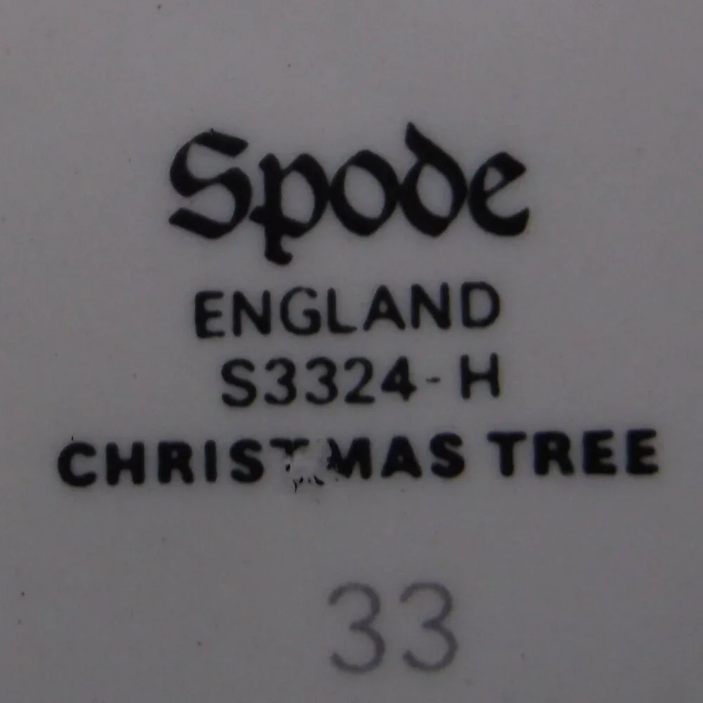 Spode Christmas Tree Plate — Holiday Ceramic Dish — Like New - Picture 2 of 2